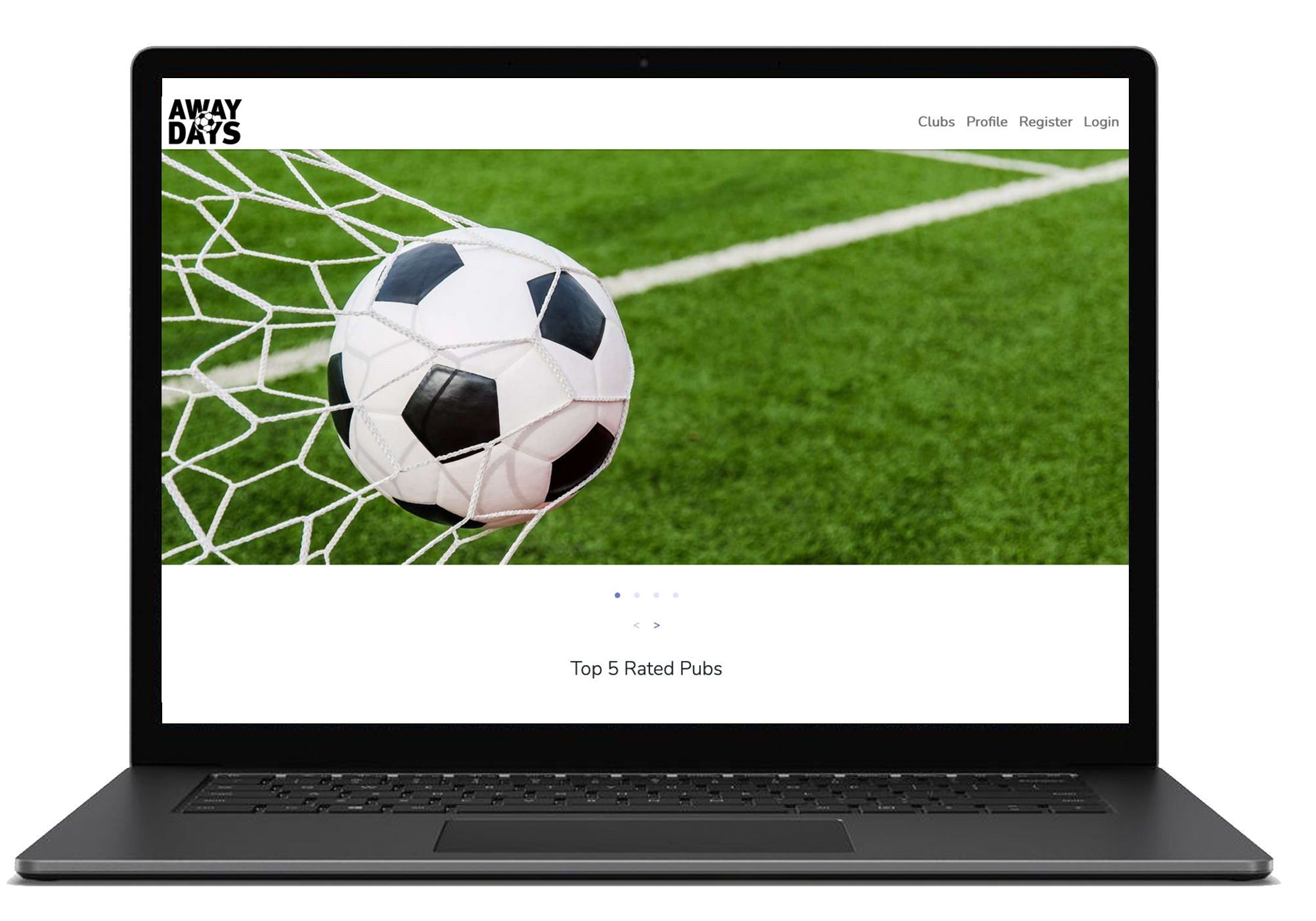 away days image on laptop